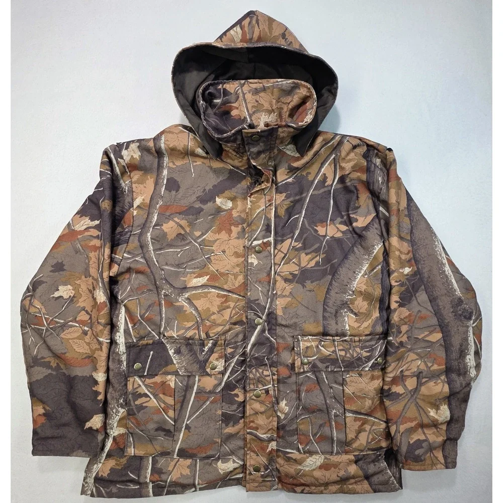 Cabelas Super Slam Hunting Jacket Men XLT Tall Camouflage USA Hooded LIMITED USE
